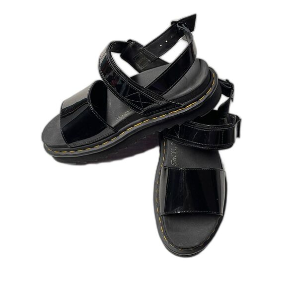 Dr. Martens Voss Platform Sandals – W Size US 10 / EU 42, Black Patent Leather - Picture 2 of 11